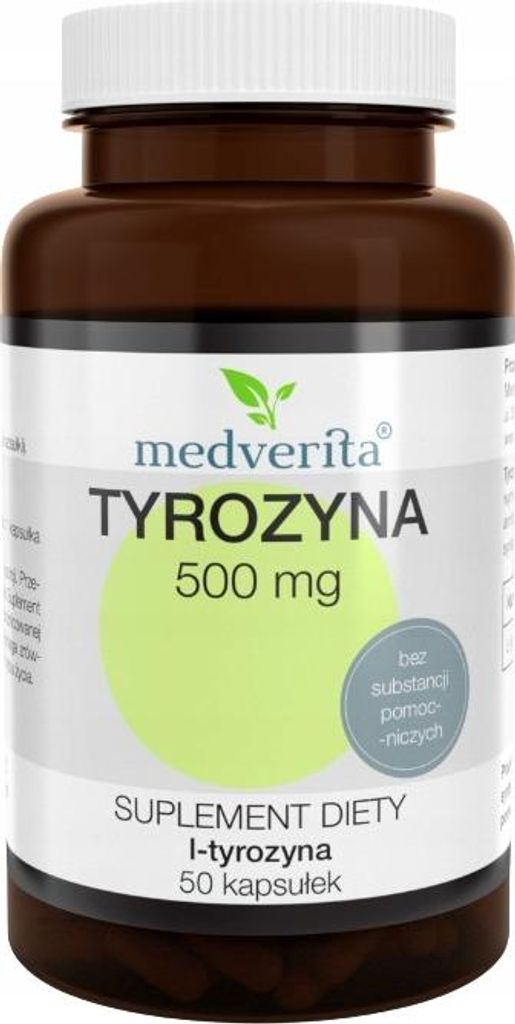 MEDVERITA Tyrosin 500 mg L-Tyrosin MEMORY BRAIN 50 Kapseln