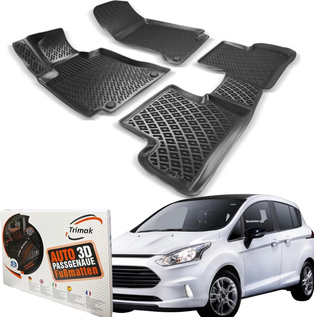 FORD B-MAX (2012 - 2017) Auto Gummimatten Autofußmatten