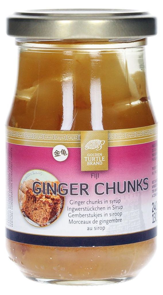 Golden Turtle Ingwerstückchen in Sirup eingelegt im Glas Produktbild 
