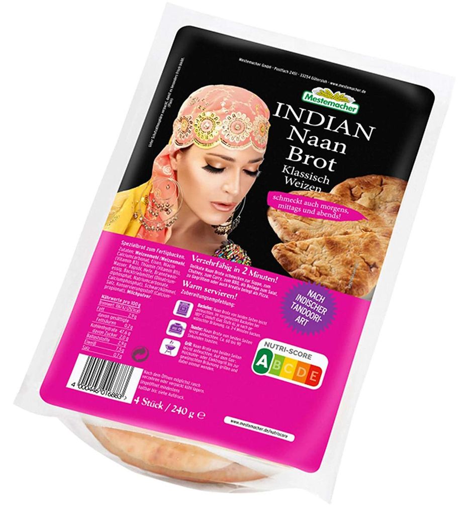 Mestemacher Indyjski Chleb Naan klasyczny pszenny do Zdjęcie produktu 