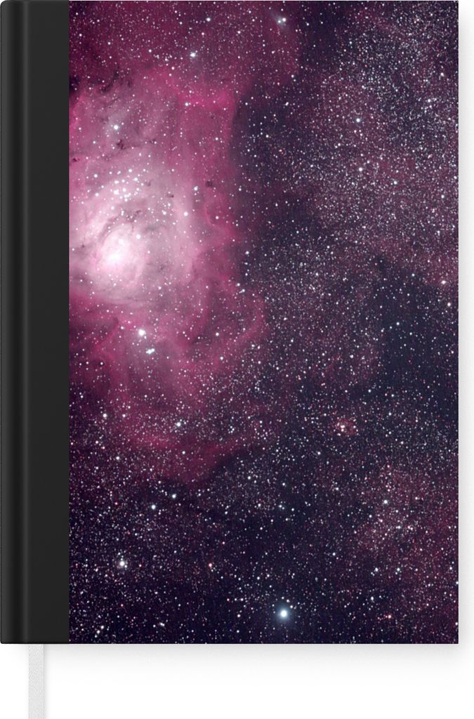 MuchoWow Notizbuch Tagebuch Haushaltsbuch Notebook A5 Universum - Sterne - Rosa - Jungen - Mädchen - Kinder - Notizblock - Notizheft - Notebook ...