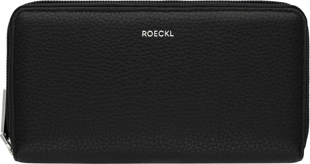ROECKL Leder Geldbörse Bea Zip Around Wallet Black schwarz