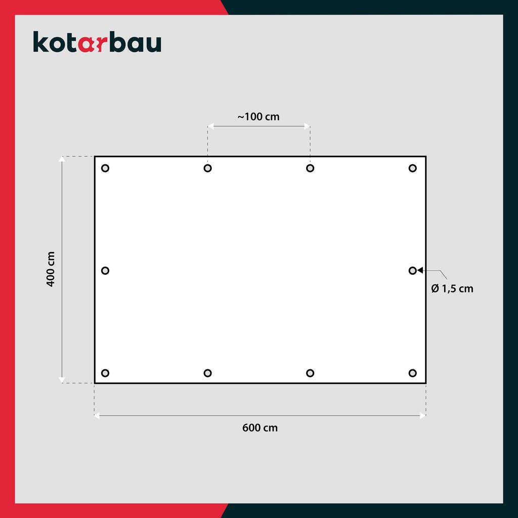 KOTARBAU Plachta 4x6 m Modrá 75g/m2 Krycí plachta Zesílená Obrázek produktu 4