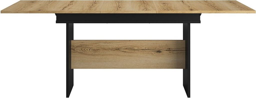 CALICOSY - Industrieller rechteckiger Tisch mit 1 Verlängerung - L205/160 cm - ESTEBAN