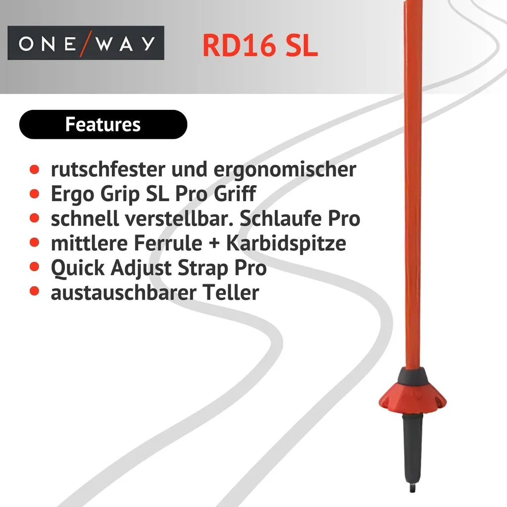 Bâtons de ski OneWay RD16 SL : plus de précision pour vos virages serrés - 5
