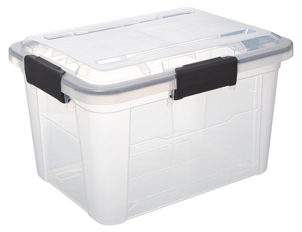 Pojemnik plastikowy z pokrywą PROTECT, 18 l Zdjęcie produktu 
