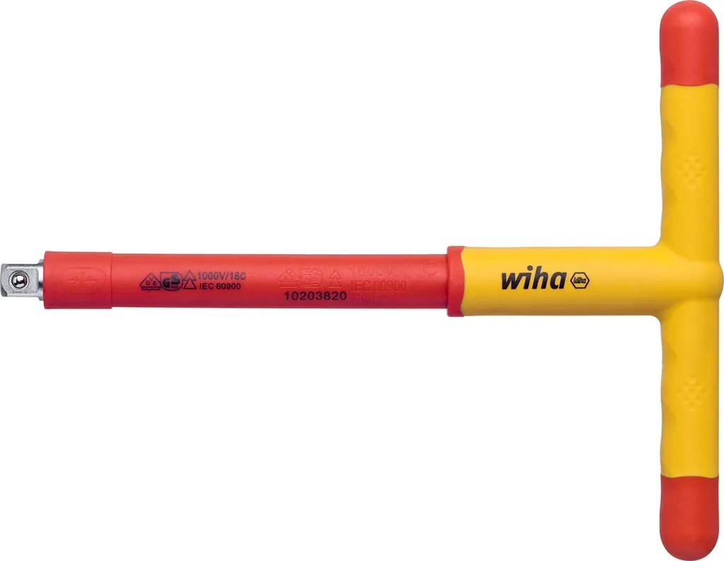Poignée transversale isolée Wiha 24618 adaptateur pour douilles 3/8