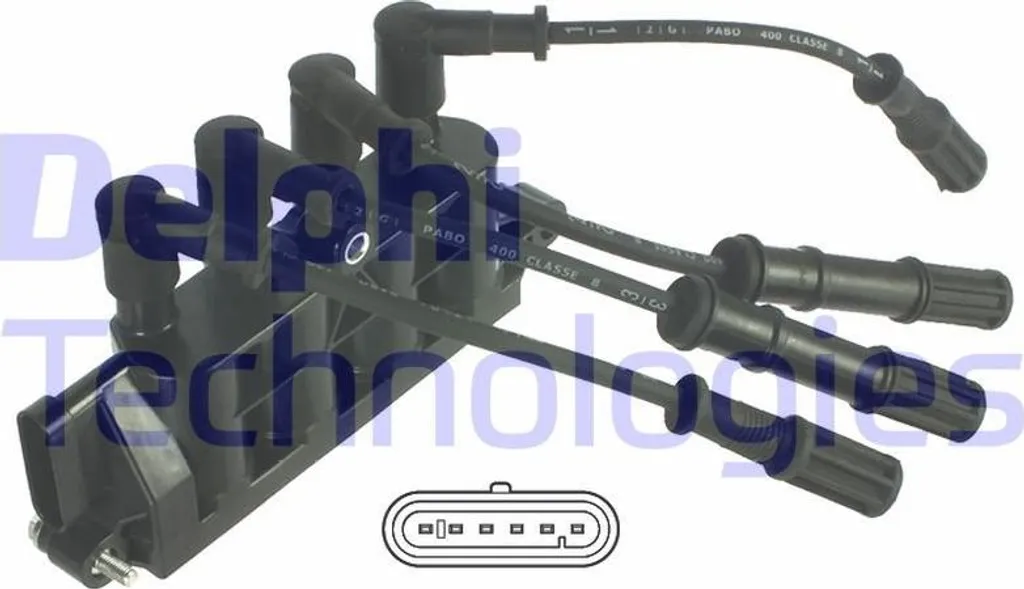 Delphi GN10492-12B1 Bobina Accensione Fiat Lancia Originale OE 55200112