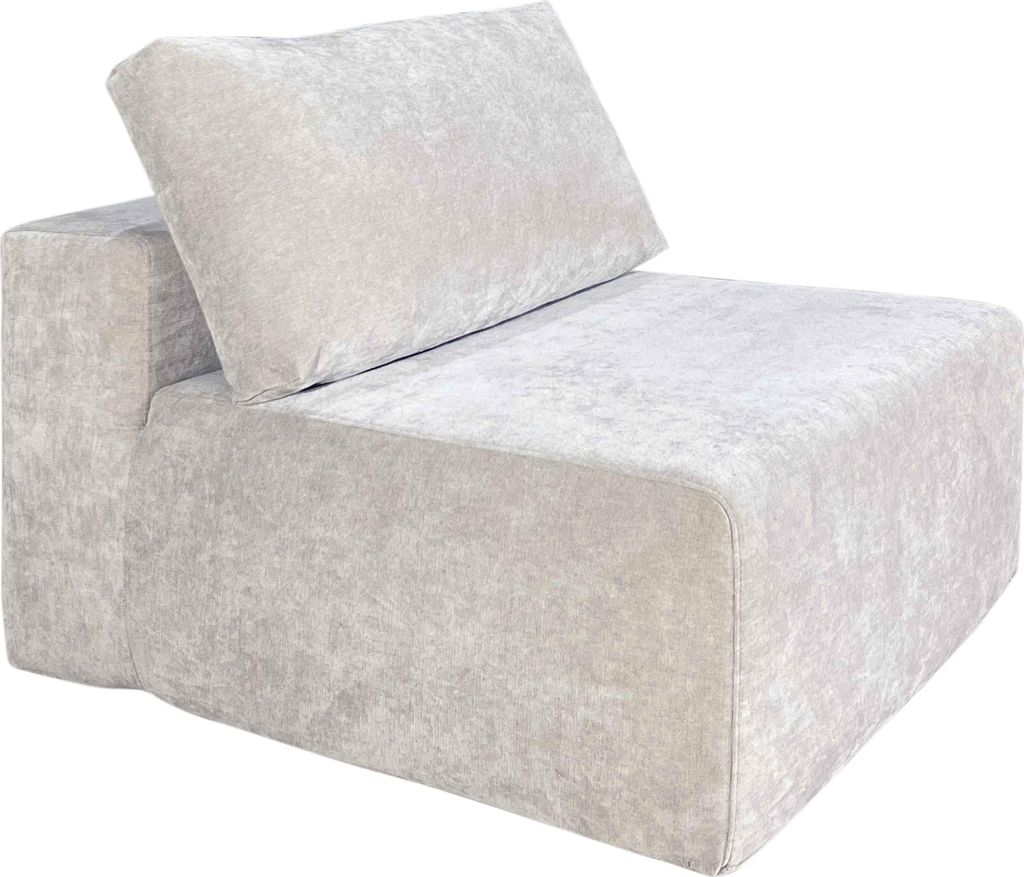 Stoffsessel für Modulsofa mit ecrufarbenen L 100 cm - Oviala Hector