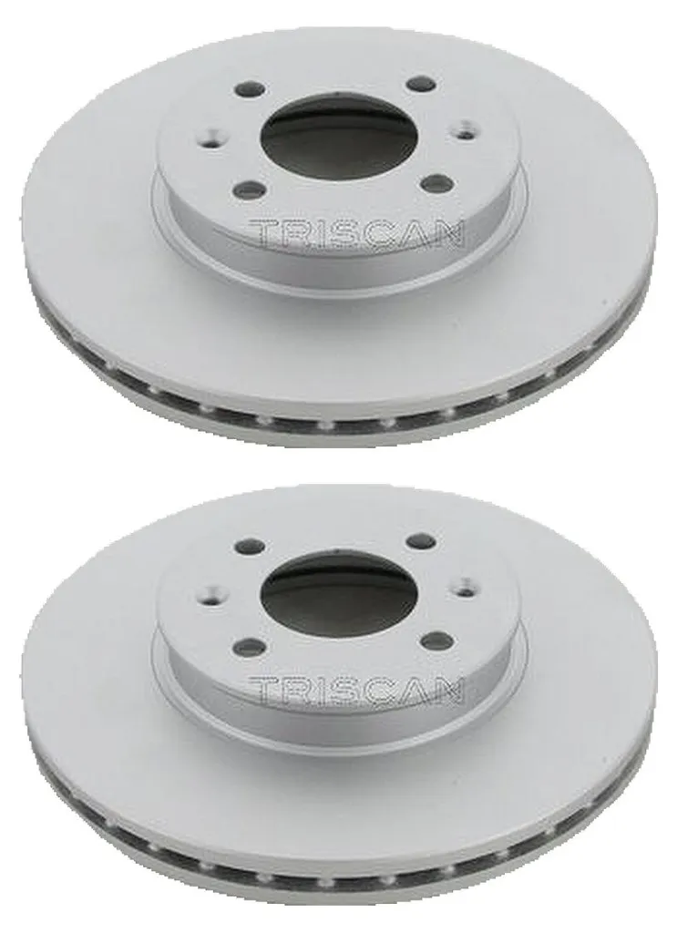 Jeu de 2 disques de frein ventilés TRISCAN 256mm, idéal Hyundai i20