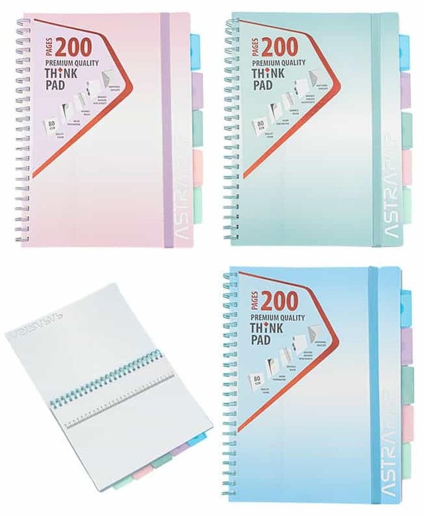 Kołozeszyt A4 w kratkę 100 kartek ombre pastelowy Zdjęcie produktu 