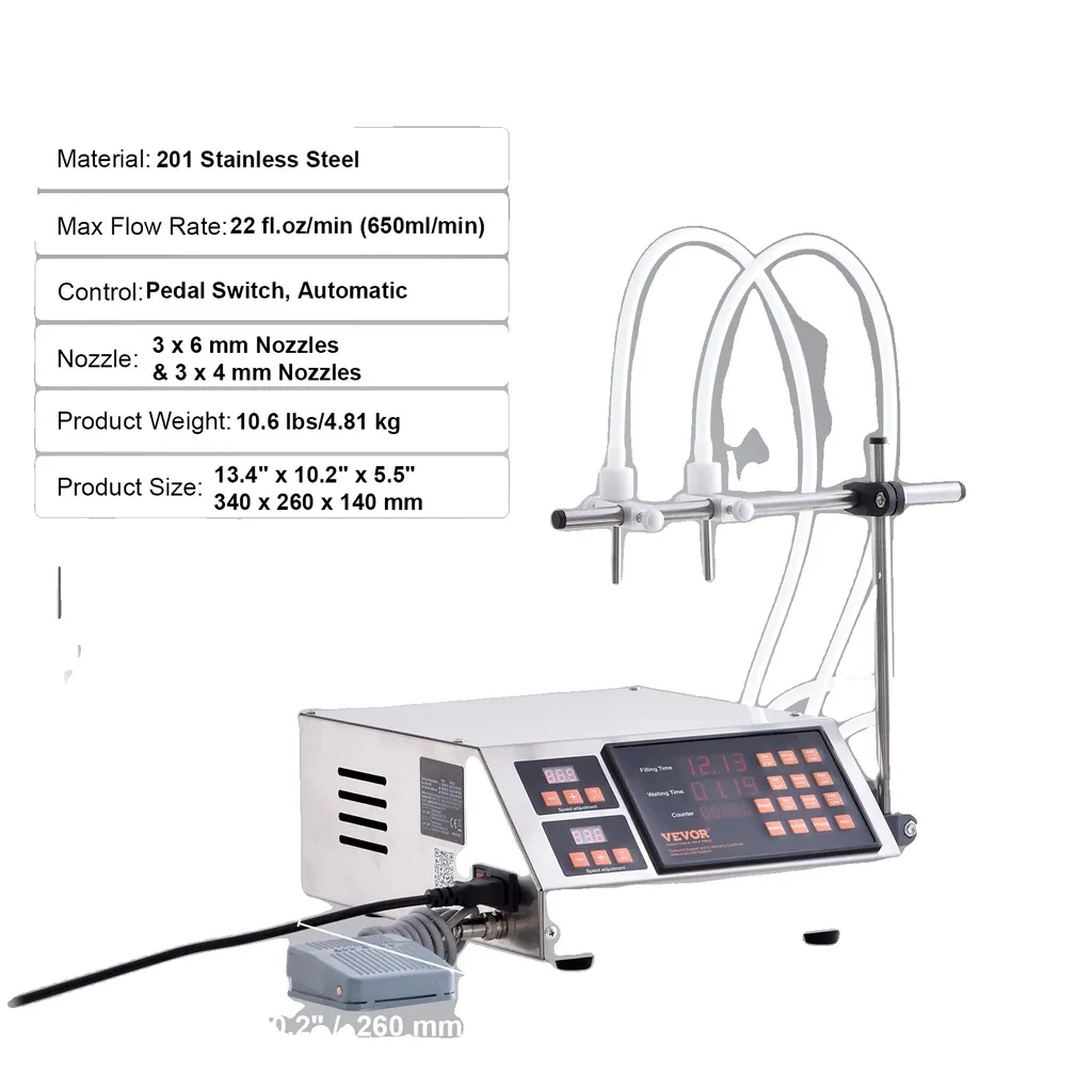 Machine automatique pour remplir flacons de parfum et huiles 5-650ml