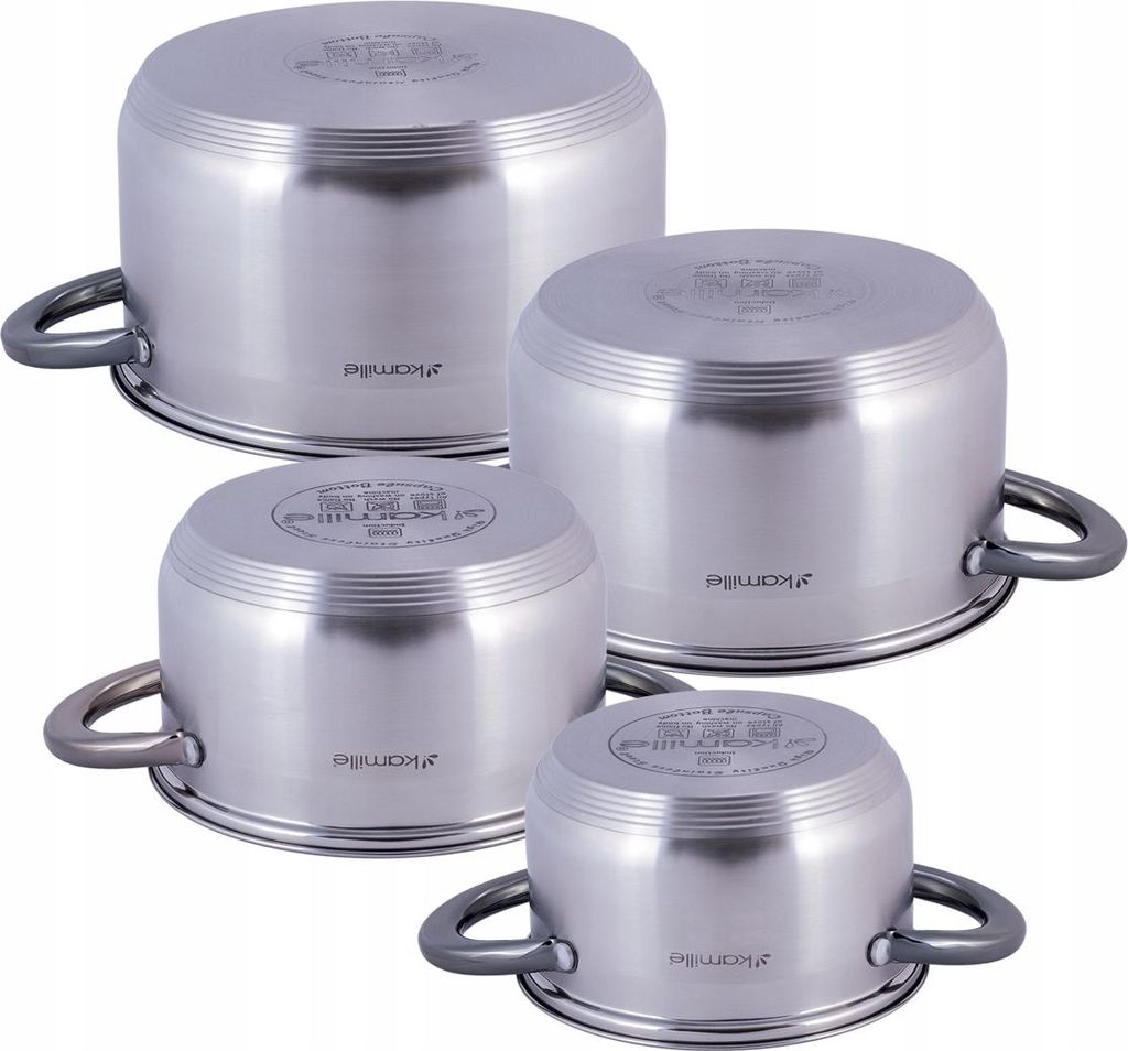 Töpfe Set 8-teiliges Topfset Induktion KAMILLE