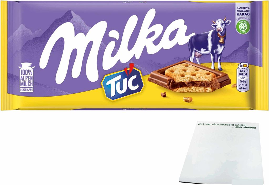 Milka & Tuc Cracker (87g Tafel) + usy Block