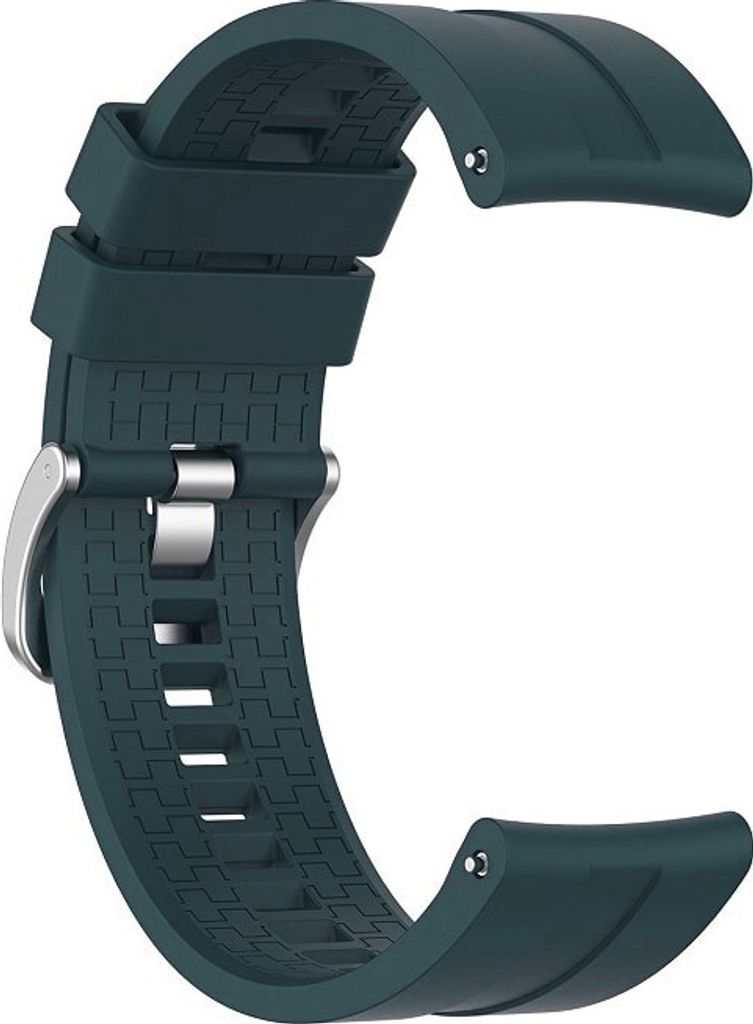 BStrap Silicone Cube Armband für Garmin Venu 2, dark green