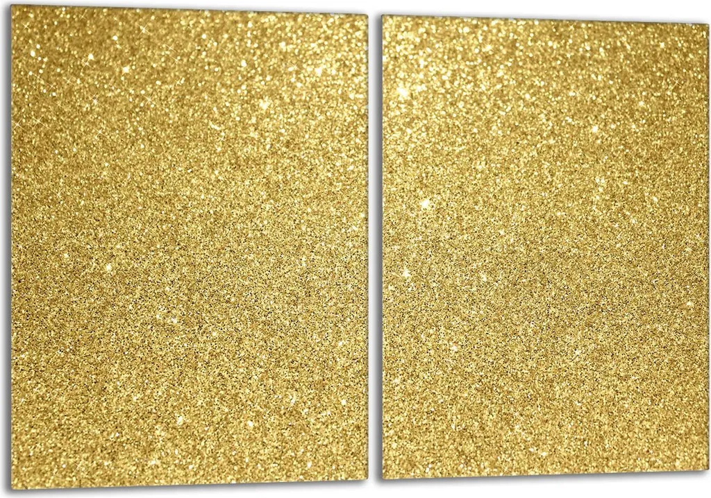 Piastre Copertura Piano Cottura 2x40x52 Golden Sand Vetro Temperato