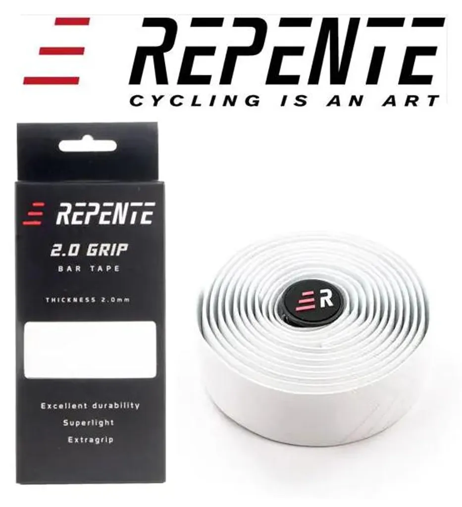 Ruban de guidon Repente Tacky Light 2.0 blanc grip confort cyclosport