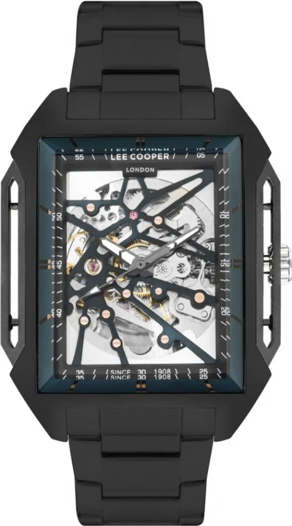 Montre squelette homme Lee Cooper bleu marine tendance fashion LC07901.070