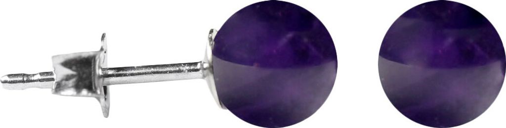 Silber Ohrstecker mit Amethyst