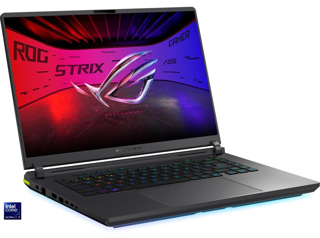 ROG Strix G16 (G615LR-S5038W) (grau/neon-grün, Intel Core? Ultra 7 255HX, NVIDIA GeForce RTX 5070 Ti, 32 GB DDR5, 1 TB (1 TB SSD), Windows 11 Home)