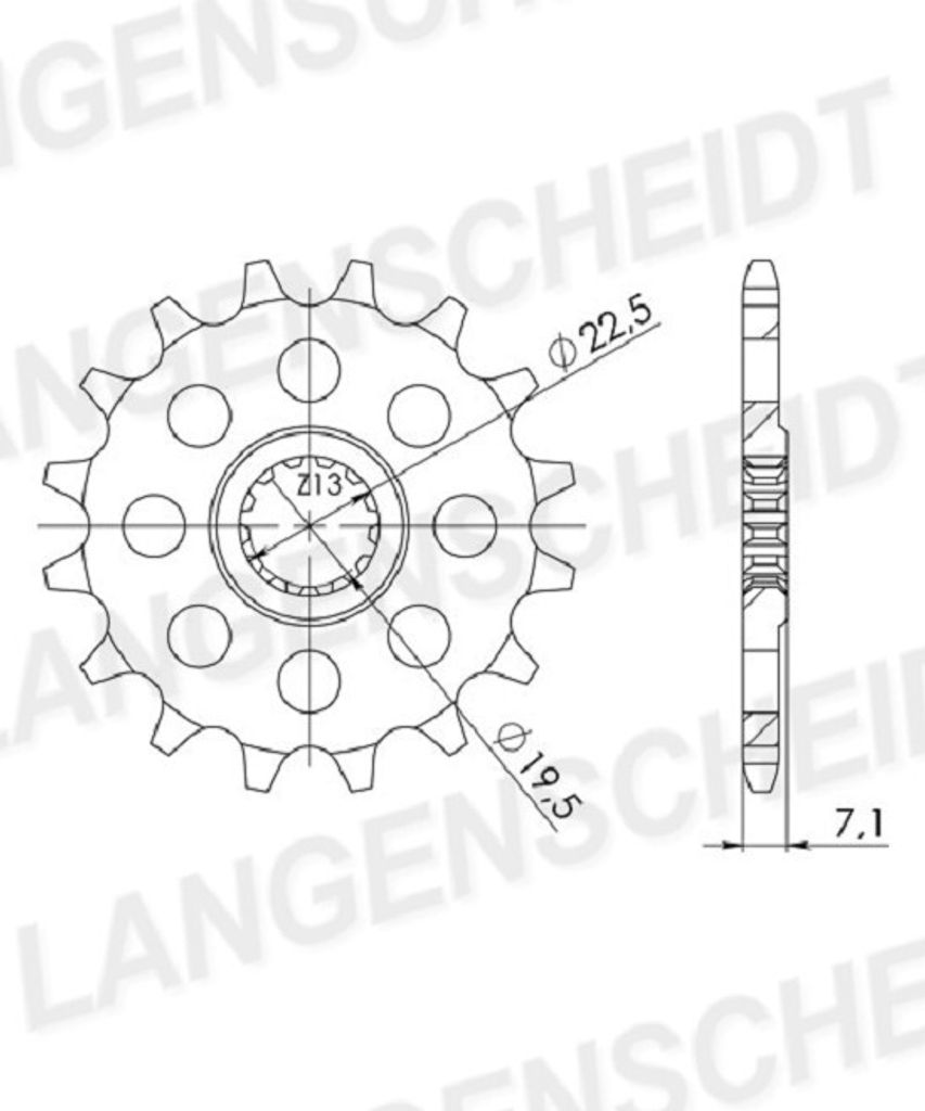 Ritzel Supersprox 520 - 16Z CST-434:16|feinverzahnt 19,5/22,0