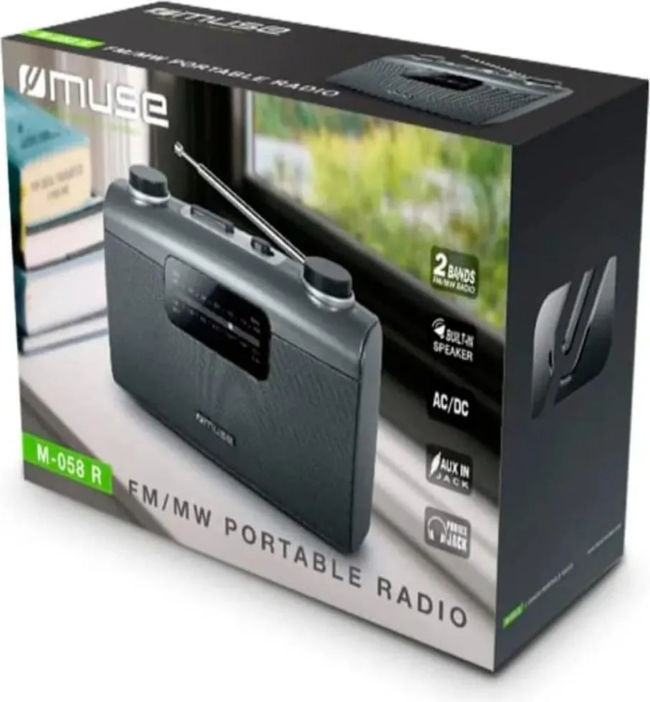 Muse M-058 R Radio da Viaggio Portatile - Ricezione FM/AM Eccellente - 3