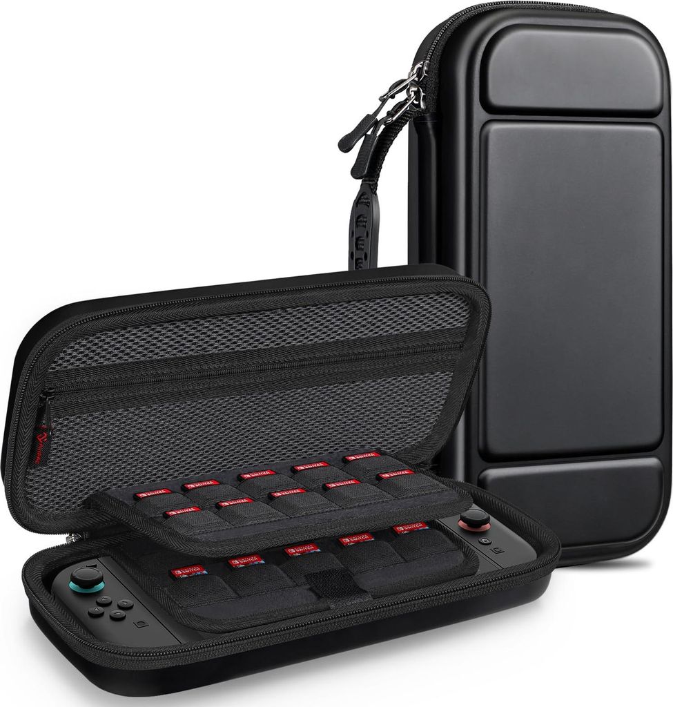 FINTIE Tasche für Nintendo Switch 2(2025 Modell) - Tragetasche Aufbewahrungstasche Hülle Case mit 20 Spielkartenhaltern und Haltegurt für Ninten...