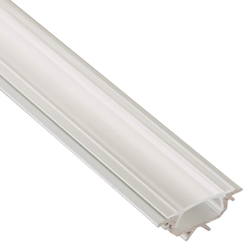25 Stück LED Profil-55 Eckprofil 2000 x 22 x 15,6 mm mit klarer Abdeckung