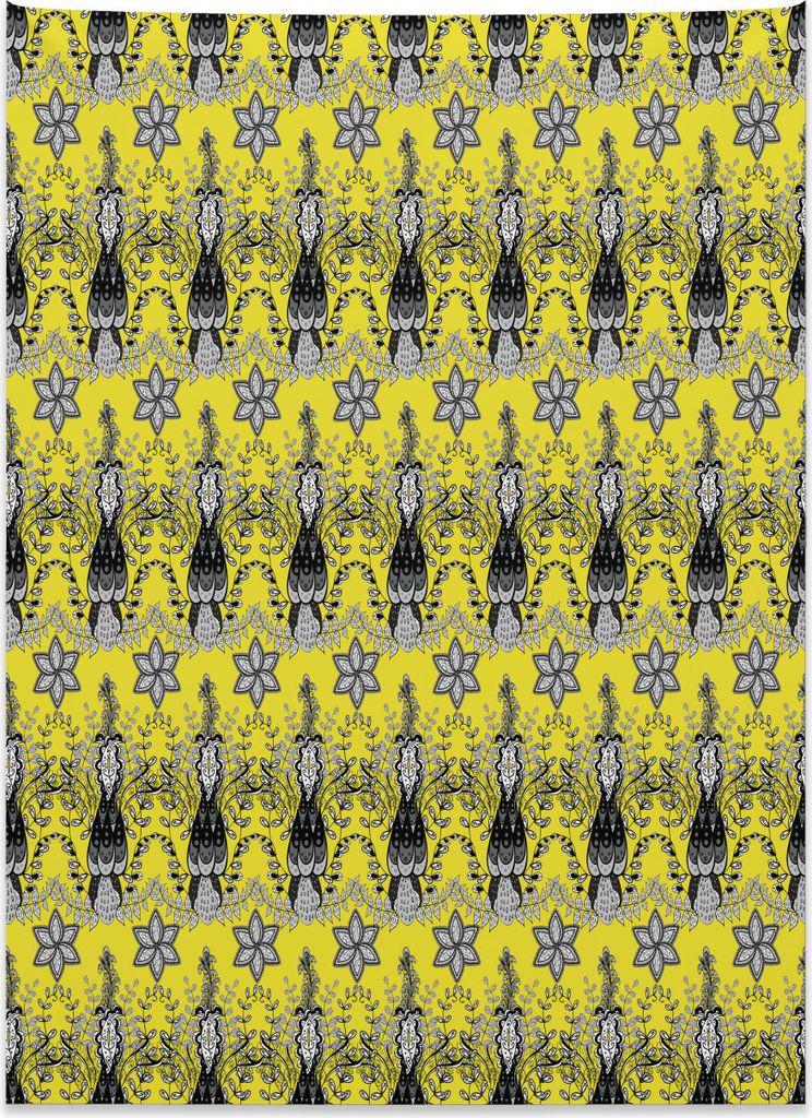 Abakuhaus Ethnisch Wandteppich, Paisley-Design aus Weiches Mikrofaser Stoff Kein Verblassen Klare Farben Waschbar, 110 x 150 cm, Anthrazit grau Wei...