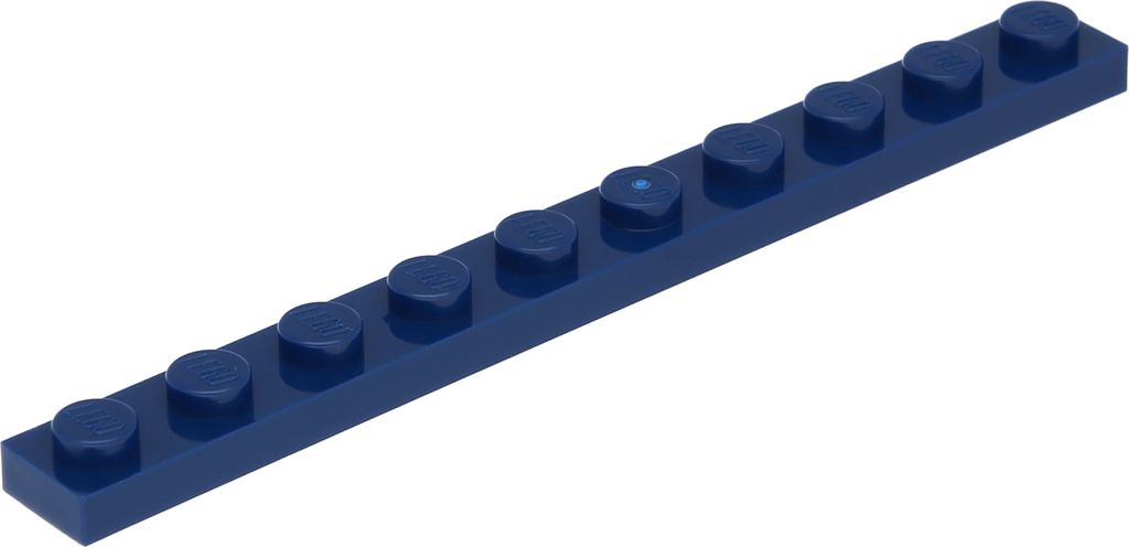 Lego 1x10 Platten 4477 - 250 Stück Dunkelblau