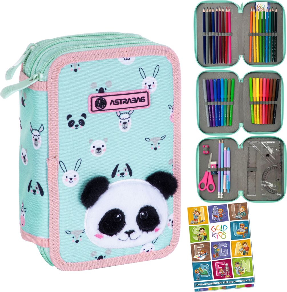 Federmäppchen 3 Fächer - Mäppchen für Jungen und Mädchen - Produktbild 