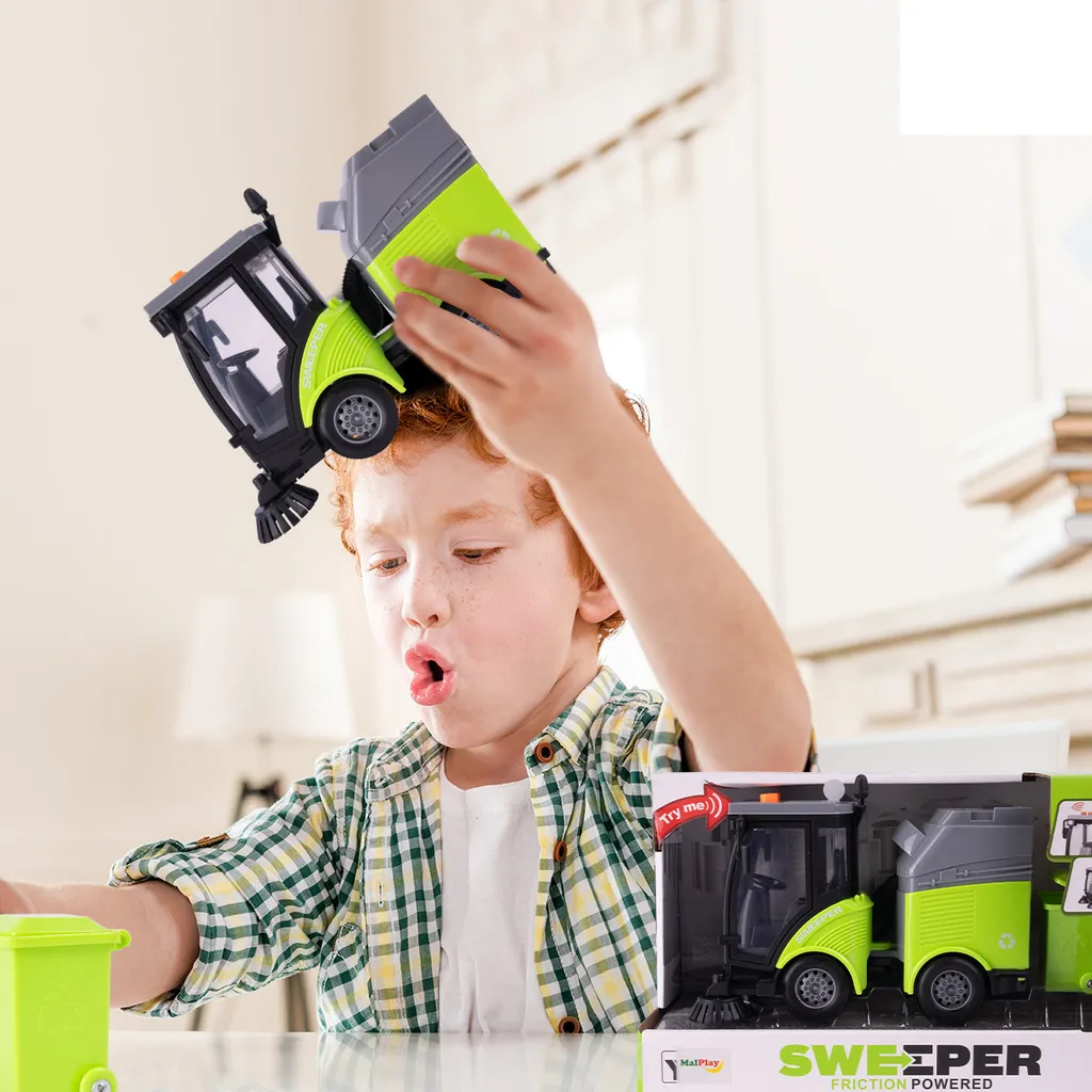 Regalo Top: Spazzatrice Stradale MalPlay Luci e Suoni - Un Must! - 4