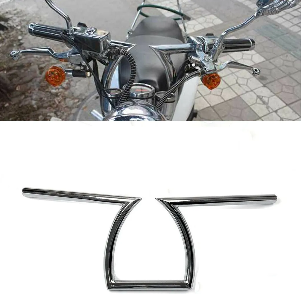 Manubrio Z-Bar Moto 22mm 7/8" e 25mm 1" Drag Bar per Custom Bobber