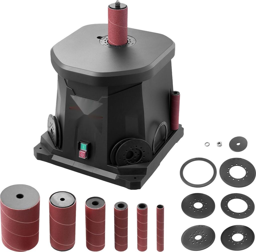 Oszillierender Spindelschleifer - Spindelschleifmaschine - 2000 U/min - 6 Hülsen 12,7–76,2 mm - 15 mm Hub - Staubanschluss - Stationär - Für M...