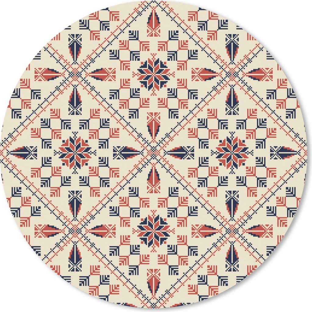 MuchoWow Mauspad Mousepad Abstrakt - Blumen - Design 40x40 cm - Mousepads - Maus Mat - Pad - Mausunterlage - Schreibtisch Accessoires