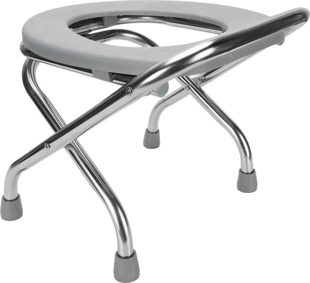 Chaise de toilettes pliable antidérapante - Solution sécurité salle bain - 3