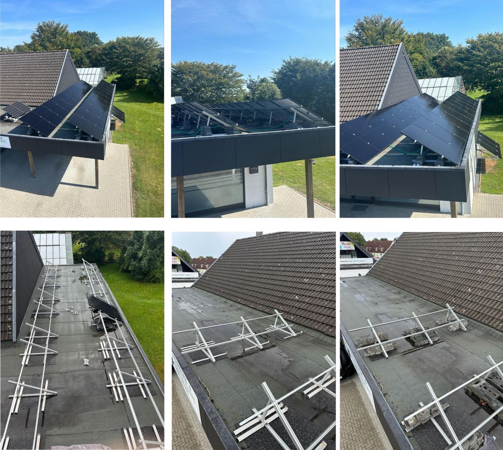 Kit Morsetti Fine/Centro Per Pannelli Fotovoltaici – Supporto Binario Balcone - Foto 3
