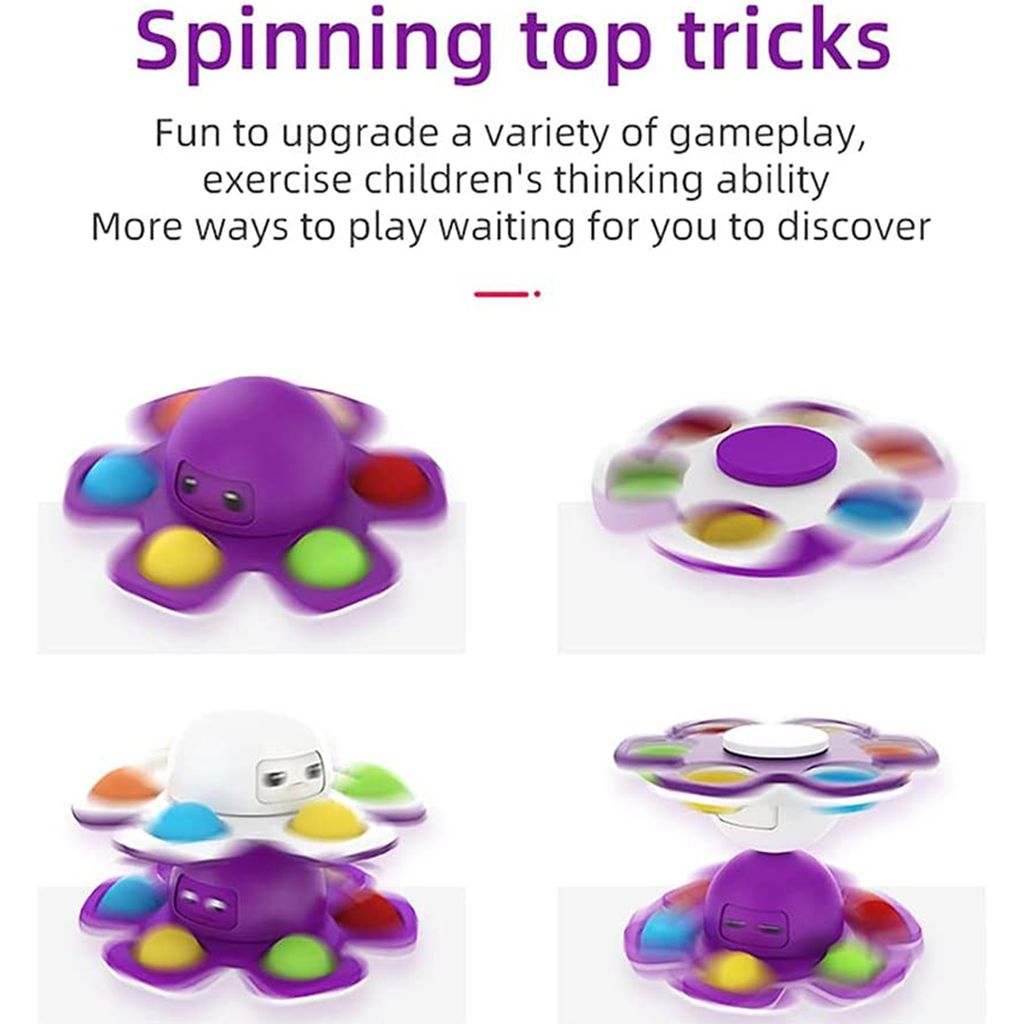 Push Bubble It Fidget Toys Silikon Autismus SEN ADHS Stressabbau Spielzeug Pop 
