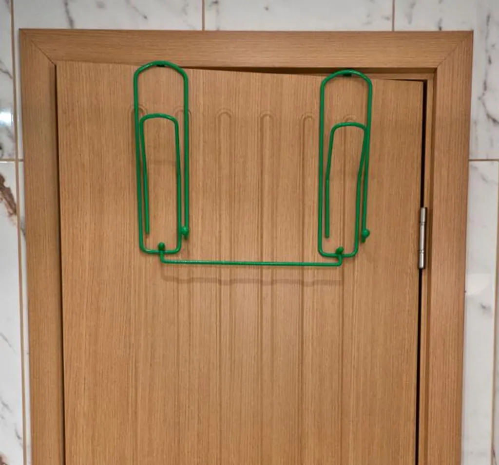 Gancio Appendiabiti Porta Graffetta 32cm Verde - Sicuro e Colorato
