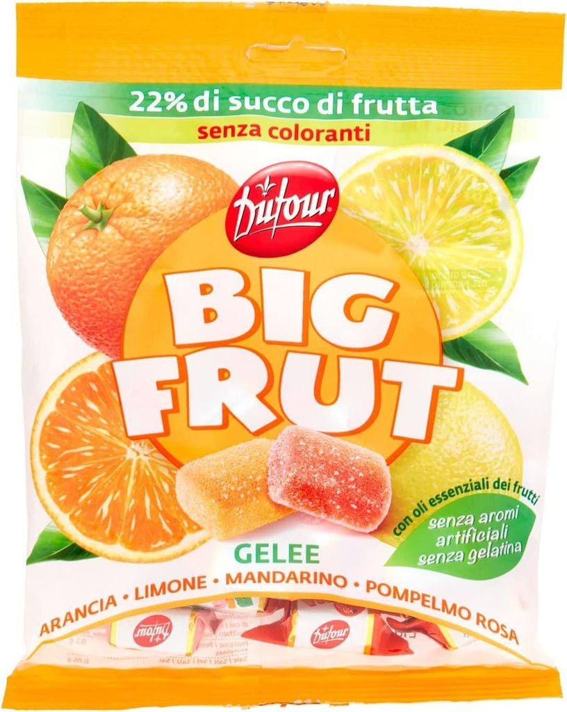 6x Dufour Big Frut Agrumi Zitrusbonbons 150g Produktbild 