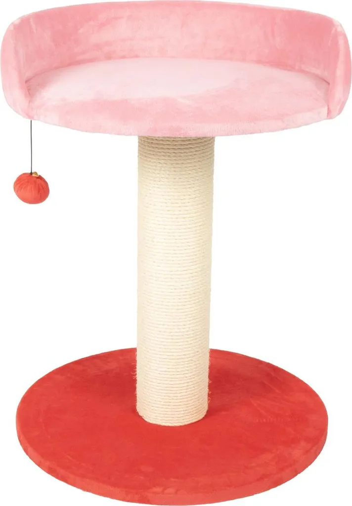 Arbre à chat design Berry Breeze rose 50x50x64 cm en peluche douce