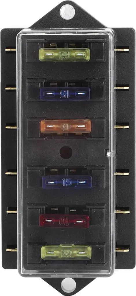 Scatola Portafusibili 6 Vie 12V-36V Universale per Auto e Barche
