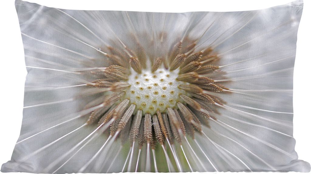 MuchoWow Zierkissen Sofakissen Wohnzimmer Dekokissen 50x30 cm Löwenzahn, dem ein paar Samen fehlen - Wohnzimmerdekoration - Polster mit Photo