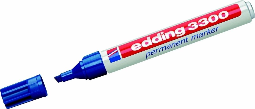Edding Permanentmarker Edding 3300 Blau 10 Stück (10 Stück)