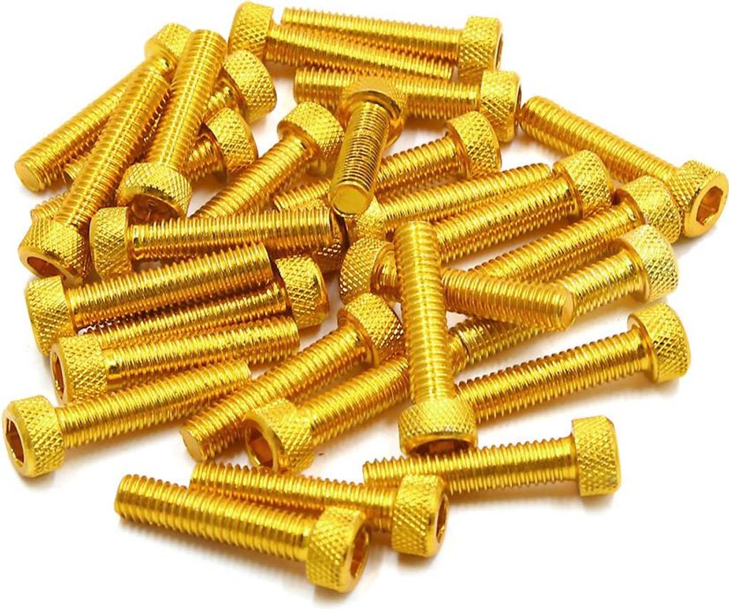 30stk Motorrad Wagen Sechseck Steckdosen Verschluss Schrauben Goldton M6 x 30mm DE de