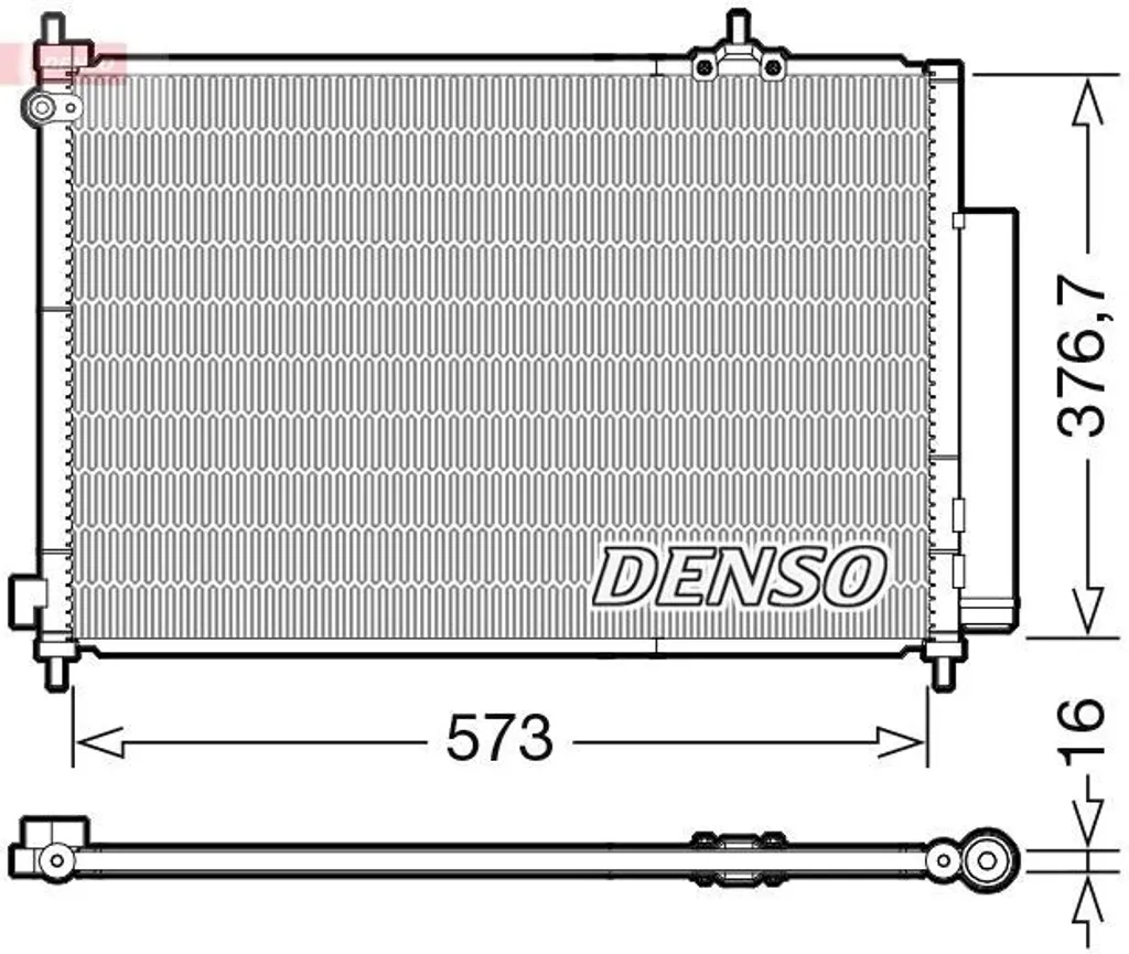 Condenseur DENSO DCN40031 robuste - Qualité OE avec déshydrateur RD