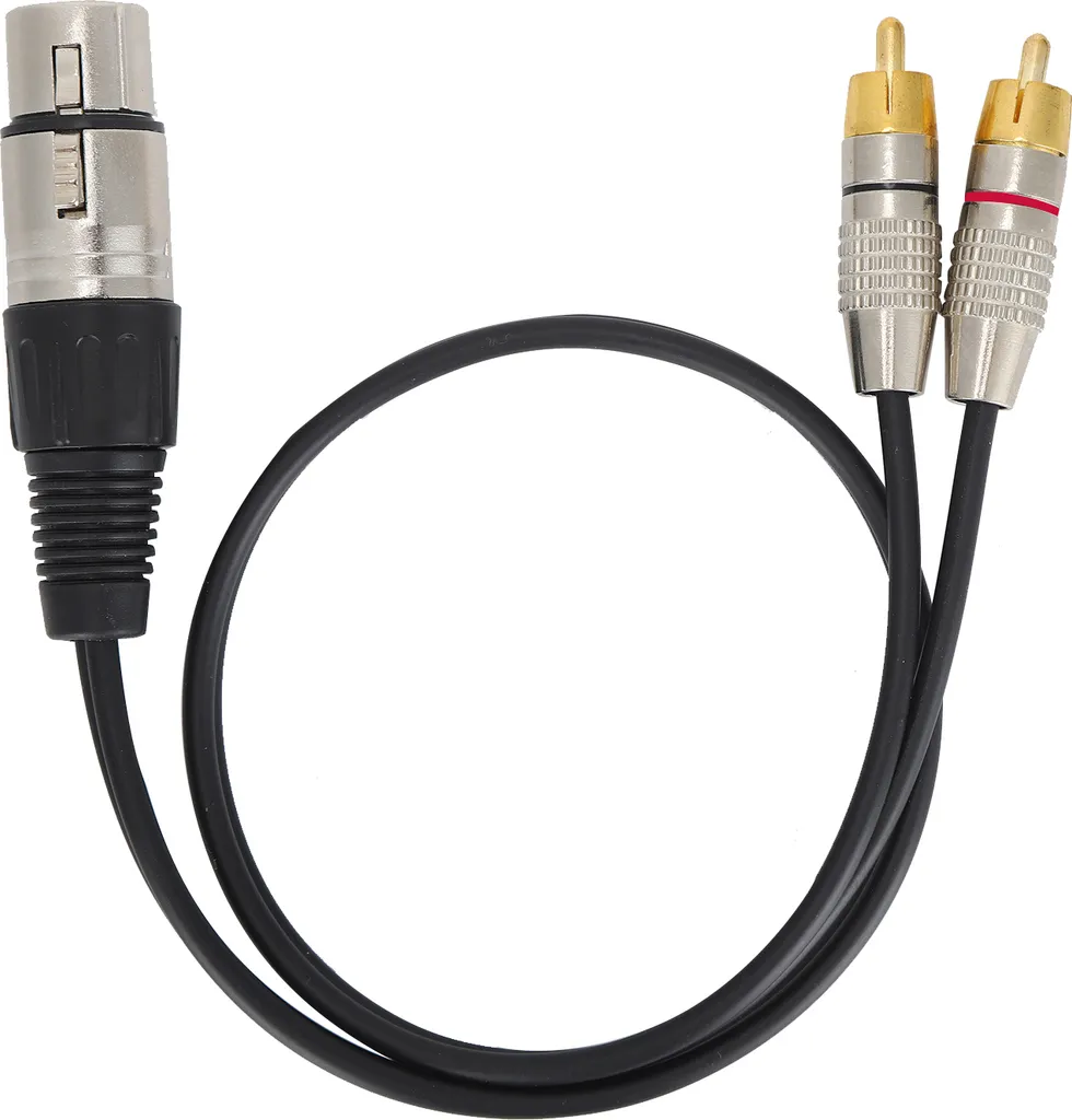 Cavo Adattatore XLR Femmina - 2 Spine RCA Maschio 3 Metri
