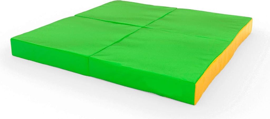 Turnmatte Comet Gymnastikmatratze 100x100x10 (4St.) hellgrün/gelb