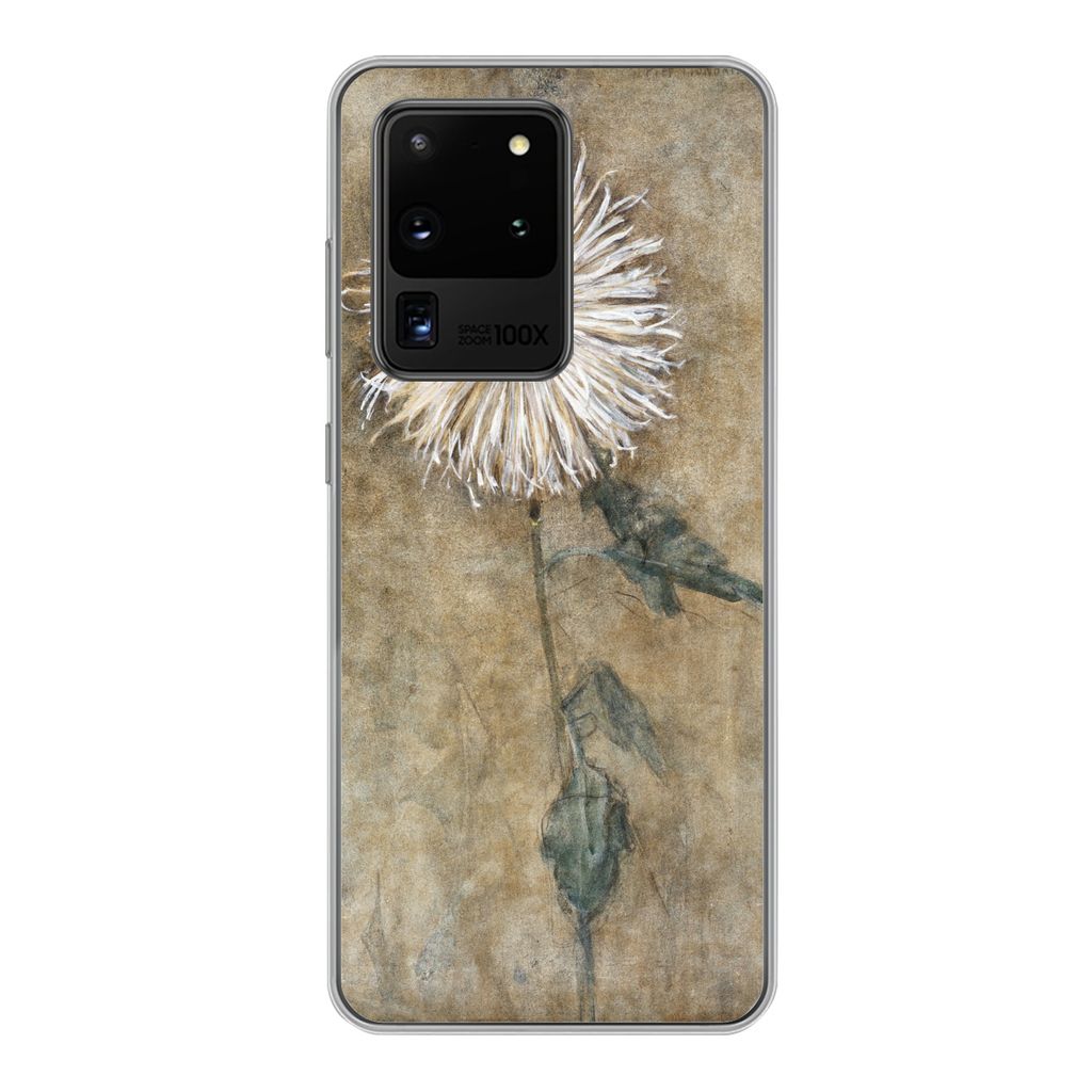 MuchoWow Handyhülle Schutzhülle Hülle für Samsung Galaxy S20 Ultra Chrysantheme - Piet Mondrian - Alte Meister Silikon Softcase Handy Hülle ...
