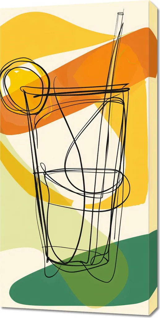 Acquista Quadro Cocktail 50x100 cm: Decorazione Parete Bar e Cucina